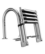 XGEAR 4 Step Pontoon Boat Ladder, Foldable Stainless Steel Marine Telesc... - $2,003.41 MXN