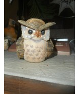 Miniature Owl Hand Made From Woodland Materials Dried Mushrooms Tree Bar... - £8.70 GBP