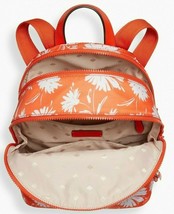 NWB Kate Spade Karissa Nylon Backpack Orange Floral WKR00450 $279 Gift Bag - £70.41 GBP
