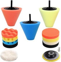 Car Buffers and Polishers Kit for Drill, 14Pcs Drill Polishing Wheel Foa... - $30.49