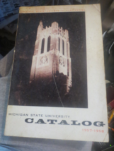 Vintage 1957 1958 Michigan State MSU Catalog Courses Faculty Campus info - £21.92 GBP