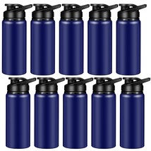 10 Pieces Water Bottle Bulk 20 Oz Aluminum Reusable Bottles Lightweight Snap Lid - £55.50 GBP