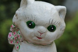 Cast Iron Cat Bank Kitty Figurine Doorstop Paperweight Bookend Reproduction - £14.93 GBP