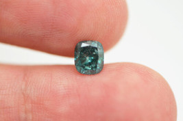 Cushion Cut Diamond Fancy Turquoise Color Loose Enhanced I1 Certified 0.86 Carat - £381.53 GBP