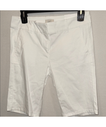 LOFT White Tailored Bermuda Shorts Cotton Blend - $25.46 CAD