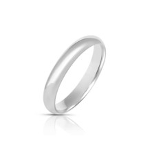 ADIRFINE 925 Sterling Silver 4MM Comfort Fit Wedding Band Ring - $58.49