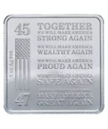 2024 Trump Train .999 Fine Silver Square Bar, 1 oz - $740.52 MXN