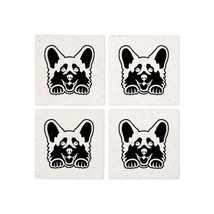 PEEKING CORGI Coasters - $35.00