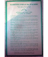 Vintage  Marineland of the Pacific Information Sheet &amp; Map 1960s - $112.04 MXN
