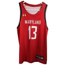 Maryland Terrapins Womens Basketball Jersey #13 Size Large Red Terps Tan... - $24.04