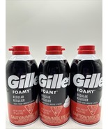 (3) Gillette Foamy Shaving Creme Regular 11 Oz Each Shave Foam Men Women - $17.64 CAD