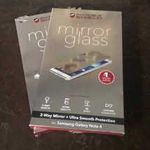 Lot of2 ZAGG InvisibleShield Mirror Glass Screen Protector for Galaxy Note 4 NEW - £9.49 GBP