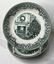 4 Legend British Heritage Earthenware Soup Salad Pasta Bowls Green 9" Ch... - $59.35