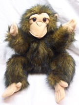Folkmanis NICE BROWN BABY CHIMPANZEE HAND PUPPET 14&quot; Plush STUFFED ANIMA... - $24.74