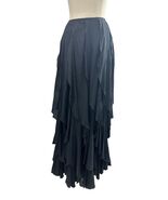 New Plein SUD Black Silk Flowy Skirt Size 38EU/6US Made in France Origin... - €168,77 EUR