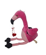 Dan Dee Pink Flamingo Bird Valentine Red Heart Plush Stuffed Animal 2015... - $24.75