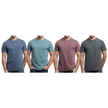 NWT LEE Premium Select Texture Stripe Henley Short Sleeve Shirt Vintage ... - £22.42 GBP