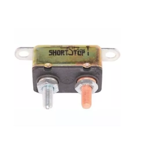 SHORT STOP CIRCUIT BRKR 15A METAL IN LINE BRKET TYPE-1 12V (BP/CBC-15HB-RP) - $16.70