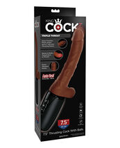KING COCK PLUS THRUSTING WARMING VIBRATING REALISTIC FEAL RECHARGEABLE V... - $79.19