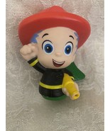 2013 Nick jr. Bubble Guppies GIL 3&quot; Tall Vinyl Bath Figur Toy FIREMAN - £8.54 GBP