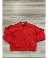 VINTAGE Izod Lacoste Men&#39;s Plaid Lined Alligator Harrington Zip Jacket L... - $59.39