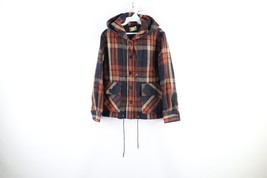 Vtg 60s 70s Streetwear Womens Medium Distressed Wool Linen Hooded Shirt ... - $1,857.39 MXN