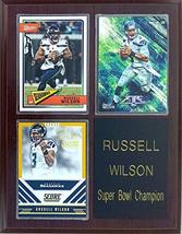 Frames, Plaques and More Russell Wilson Seattle Seahawks 3-Card 7x9 Plaque - £17.97 GBP