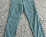 CURVE APPEAL Chino Trouser Pants Women&#39;s Size 10/30 Fair Green - $28.04