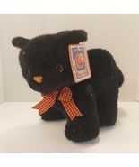 Vtg 2000 Pumpkin Hollow Black Cat Plush - £18.16 GBP