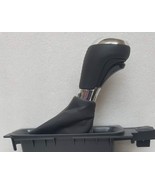 Center floor console shift knob lever &amp; tan stitch black leather boot fo... - $49.92