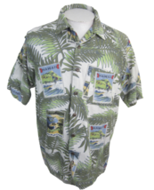 No Boundaries vintage Men Hawaiian camp shirt pit to pit 25 L surfing hula girl - £22.19 GBP