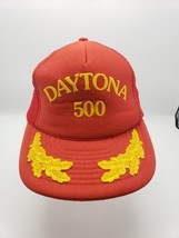 Vintage Nascar Daytona 500 Gold Leaf Meshback Snapback Trucker Hat Cap - £12.27 GBP
