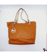 Michael Kors Jet Set Leather Tote Brown - $74.79