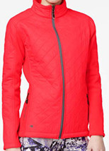 allbrand365 designer Womens Fleece Lined Jacket,Size X-Large,Pink Zing - £47.08 GBP