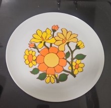Vintage Floral Plastic Serving Tray 15 3/4&quot; X 15 3/4&quot; - $12.38