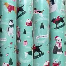 1 Roll Dogs on the Farm Christmas Gift wrapping Paper Large 100 sq ft - £27.20 GBP
