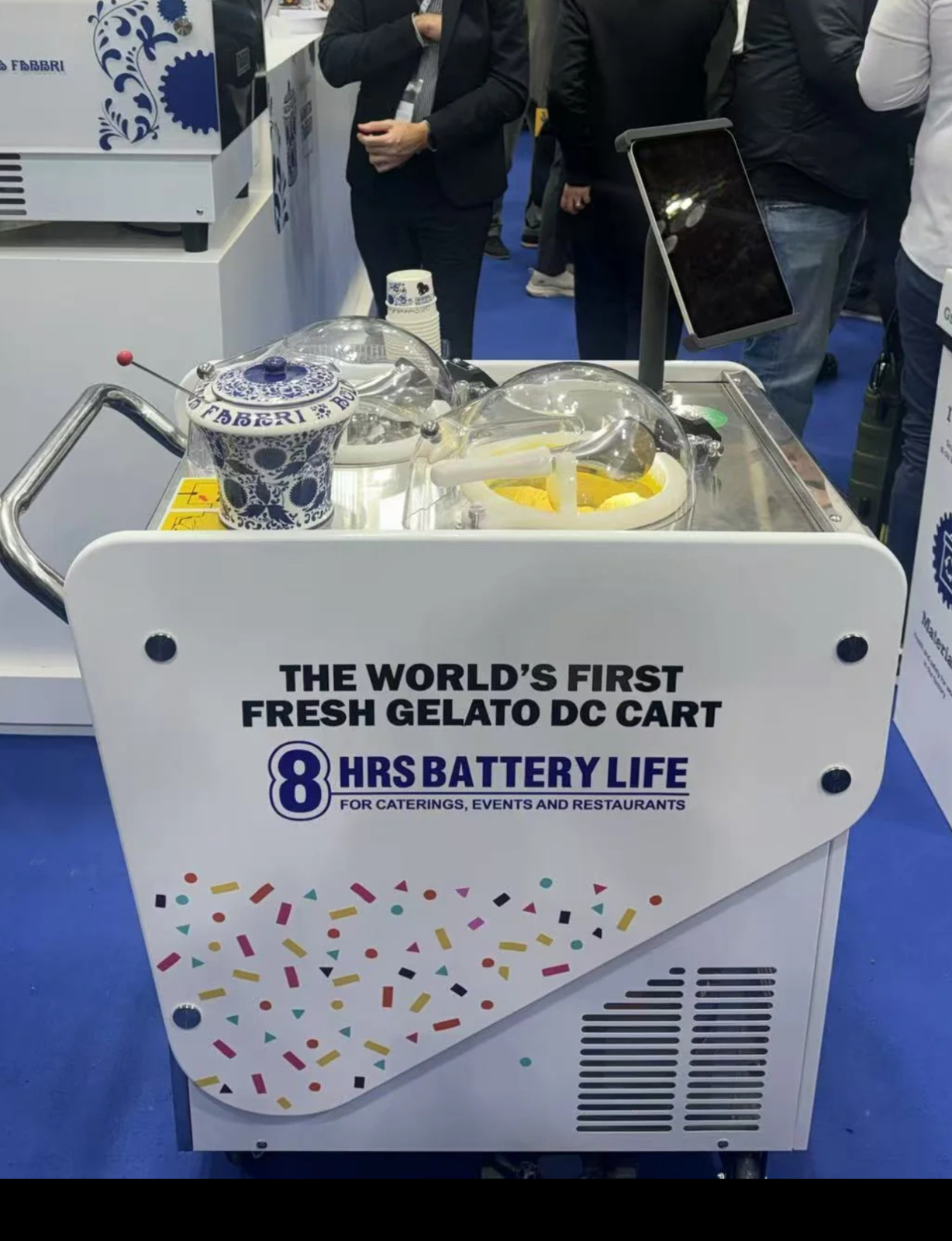 Gelato Mobile Battery Cart Gelato Cart Gelato Machine Cart Gelato Batter... - $15,450.00