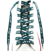 New York Jets Shoe Laces Strings NFL Team Colors 54&quot; One Pair Lace Ups - £13.94 GBP