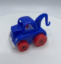 Vintage Blue Tow Truck Red Wheels Steven Mfg. Co U.S.A. 1973 Hong Kong T... - £9.08 GBP