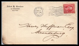 1909 US Cover - New York, NY to Stroudsburg, Pennsylvania R9 - £2.36 GBP