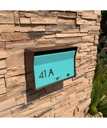 RetroBox Locking Wall Mounted Mailbox in COCO NUT,  Midcentury Modern Co... - $5,385.40 MXN