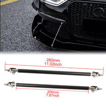 2pcs Universal Car Bumper Lip Splitter Carbon Rod Strut Tie Bar Support 20CM - £11.85 GBP