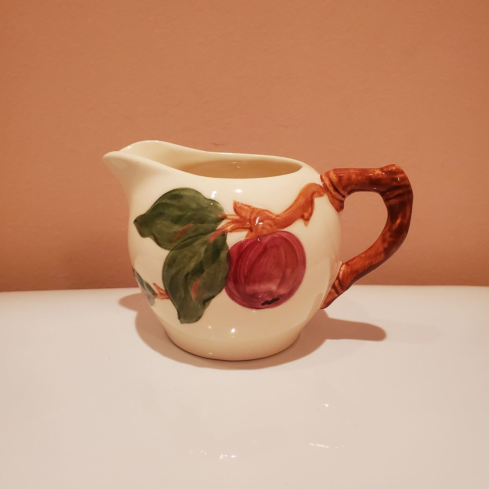 Franciscan Apple Creamer, Vintage 1952, Mid Century MCM, Made in USA Pottery - $24.99