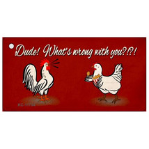 Smart Blonde 1.5 x 3 in. Dude Whats Wrong with You Novelty Metal Key Chain - $425.37 MXN