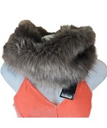 Forever 21 Faux Fox Scarf Soft Brown Fur Infinity Collar Shawl Neck Wrap... - $25.66 CAD