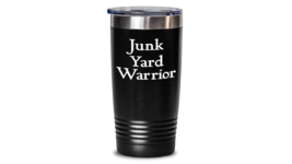 Junk Yard Tumbler Travel Coffee Cup Funny Gift Scrap Metal Mechanic Flea Market - £21.73 GBP+