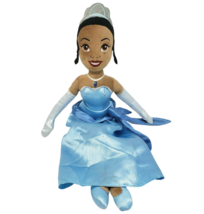 20&quot; Disney Store Princess And The Frog Tiana Blue Stuffed Animal Plush Toy Doll - £36.61 GBP