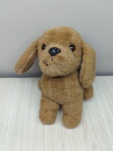 Russ Berrie Scraps FLAWED USED vintage plush puppy dog brown - $9.89