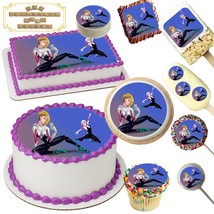 Ghost Spider Gwen Edible Cake &amp; Dessert toppers ~ Multiple Sizes! - £9.39 GBP
