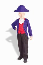 George Washington Heroes In History Book Report Halloween Costume Child Sm 4-6 - £12.31 GBP